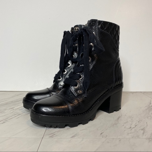 Marc Fisher Wyomi Lace Up Platform Leather Boot 6M - Picture 14 of 14